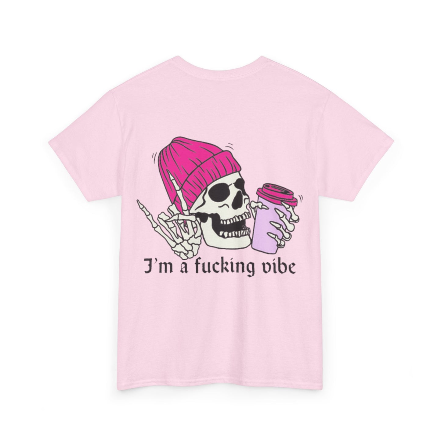 Skull Vibe Unisex Heavy Cotton Tee | Edgy Graphic Shirt for Trendsetters