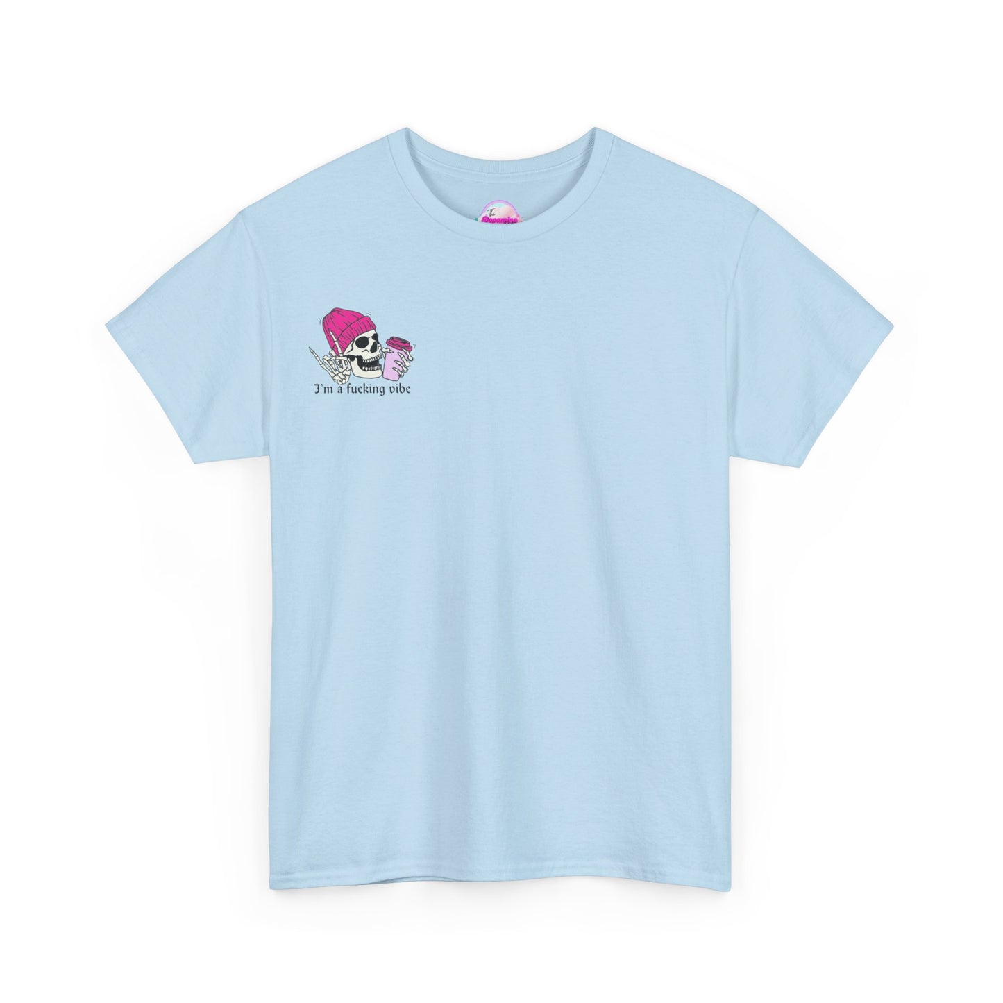 Skull Vibe Unisex Heavy Cotton Tee | Edgy Graphic Shirt for Trendsetters