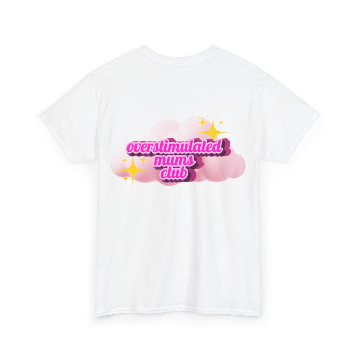 Overstimulated Mums Club Unisex Heavy Cotton Tee - Comfortable and Fun Apparel for Moms