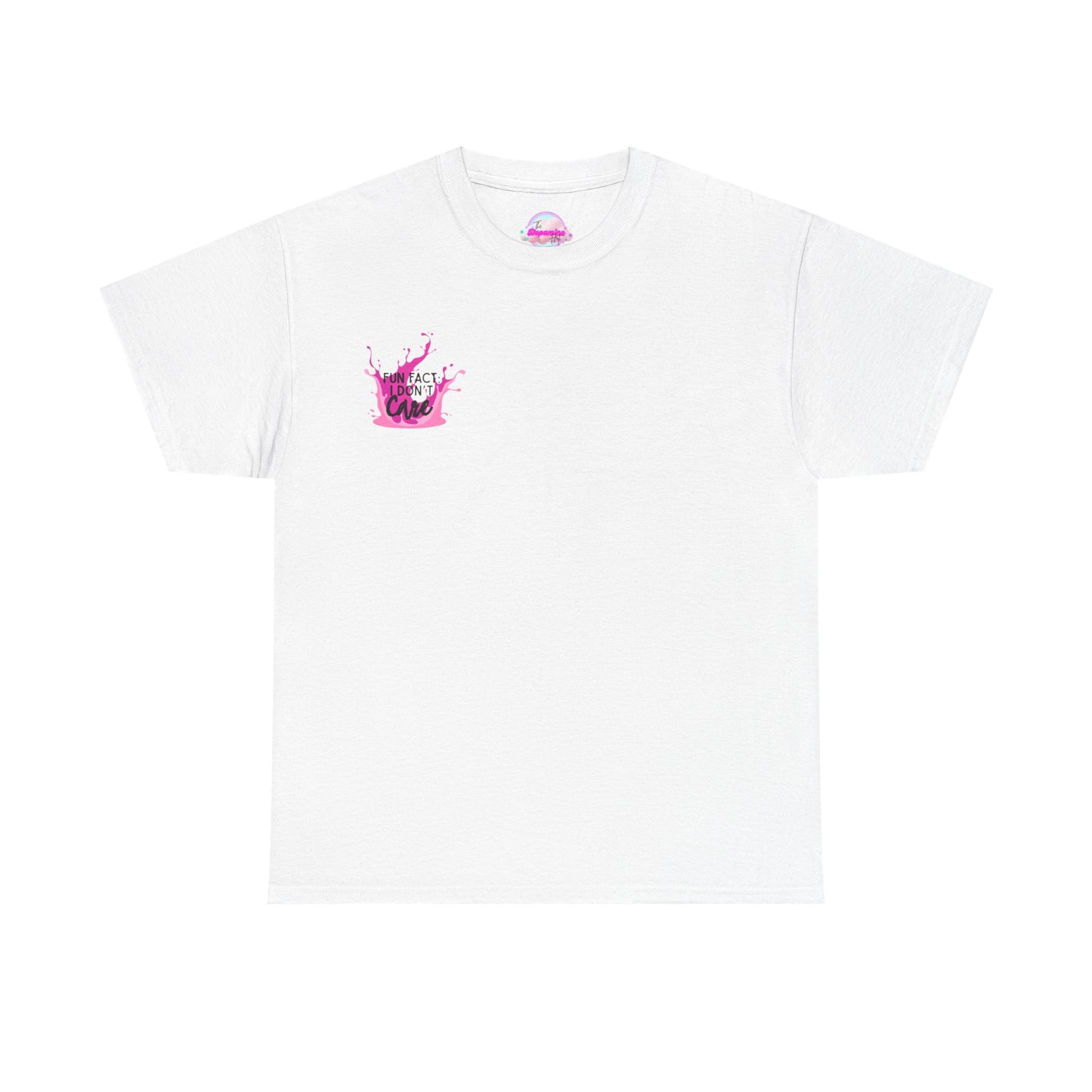 Fun Fact Tee - "I Don't Care" - Casual Cotton Shirt for Everyday Wear
