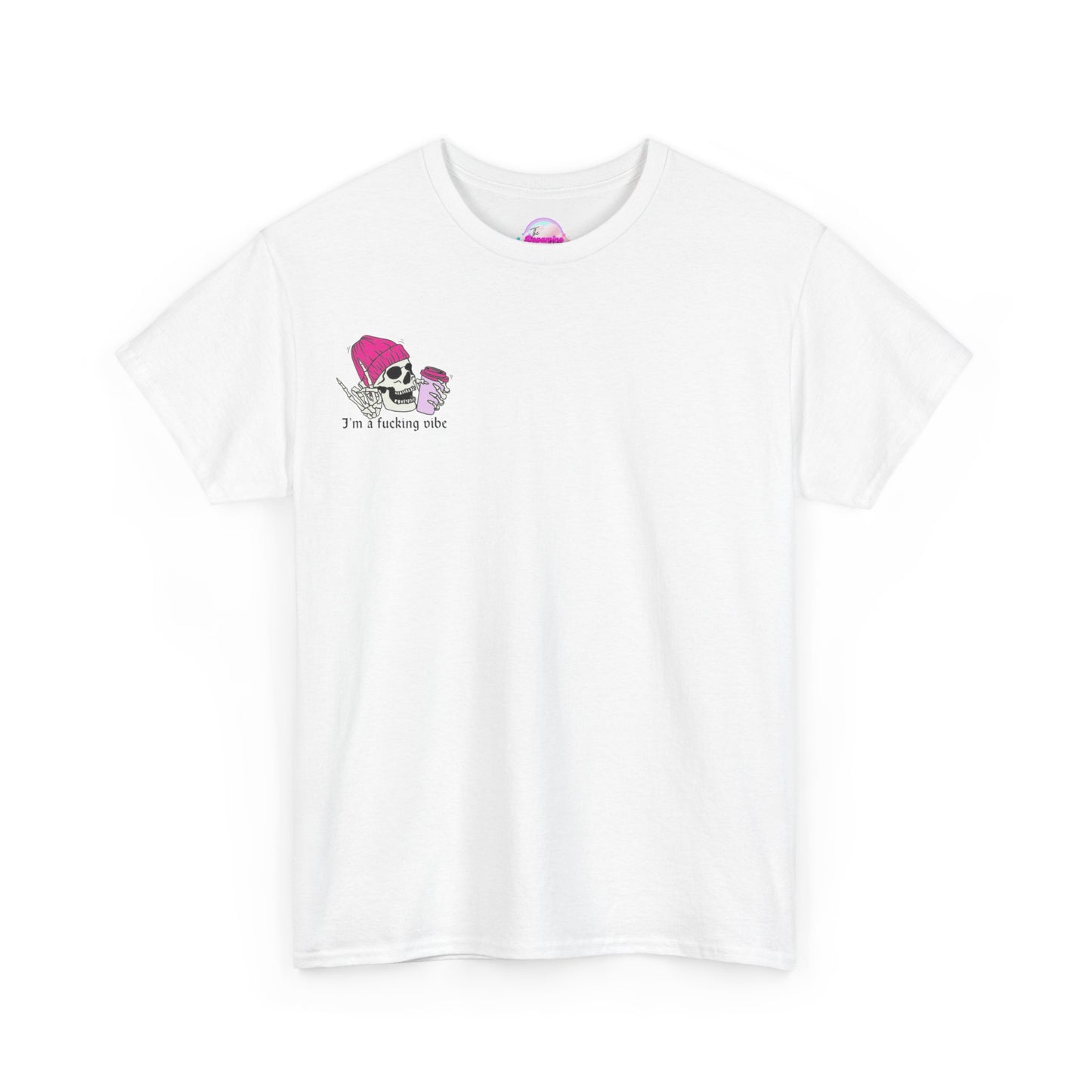 Skull Vibe Unisex Heavy Cotton Tee | Edgy Graphic Shirt for Trendsetters