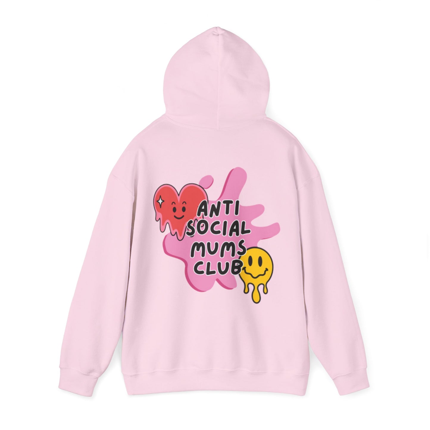 Anti Social Mums Club Hoodie - Cozy Unisex Sweatshirt with Fun Graphic Design
