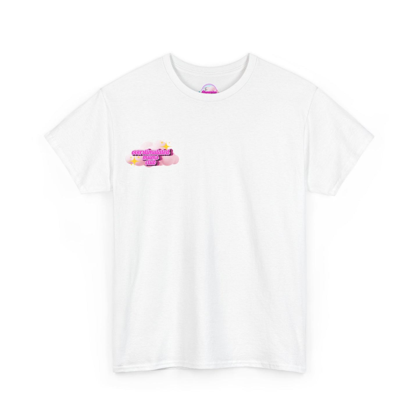 Overstimulated Mums Club Unisex Heavy Cotton Tee - Comfortable and Fun Apparel for Moms