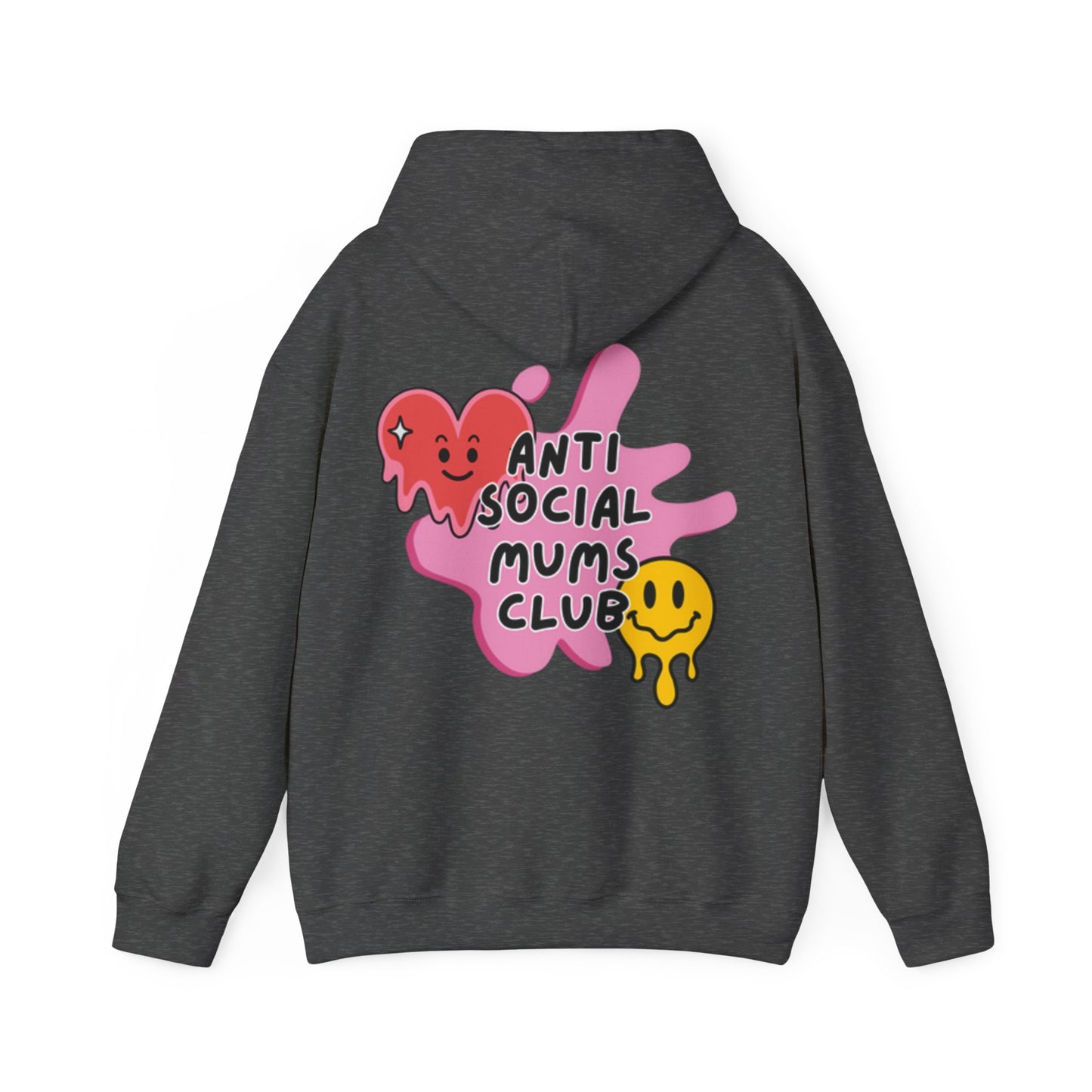 Anti Social Mums Club Hoodie - Cozy Unisex Sweatshirt with Fun Graphic Design