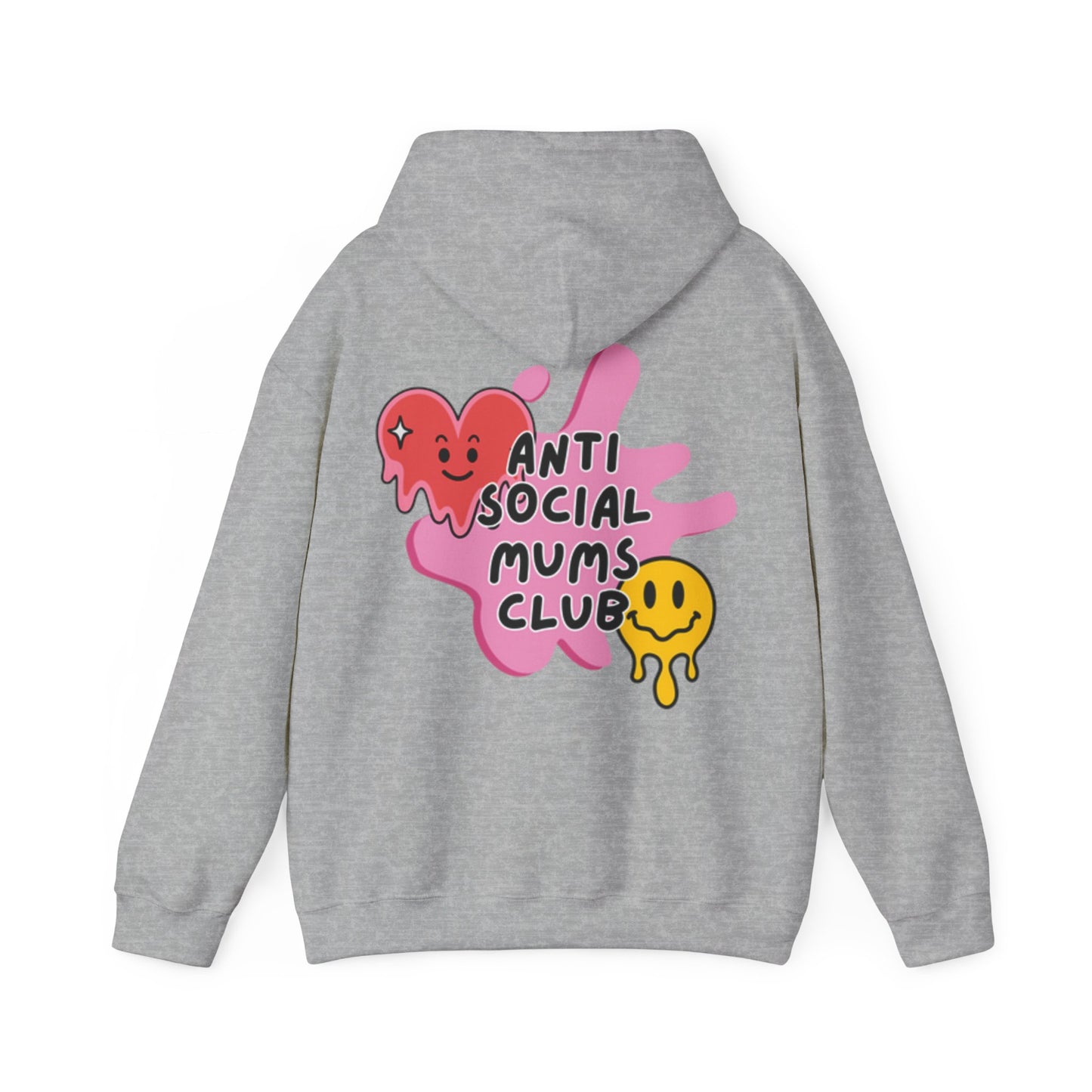 Anti Social Mums Club Hoodie - Cozy Unisex Sweatshirt with Fun Graphic Design
