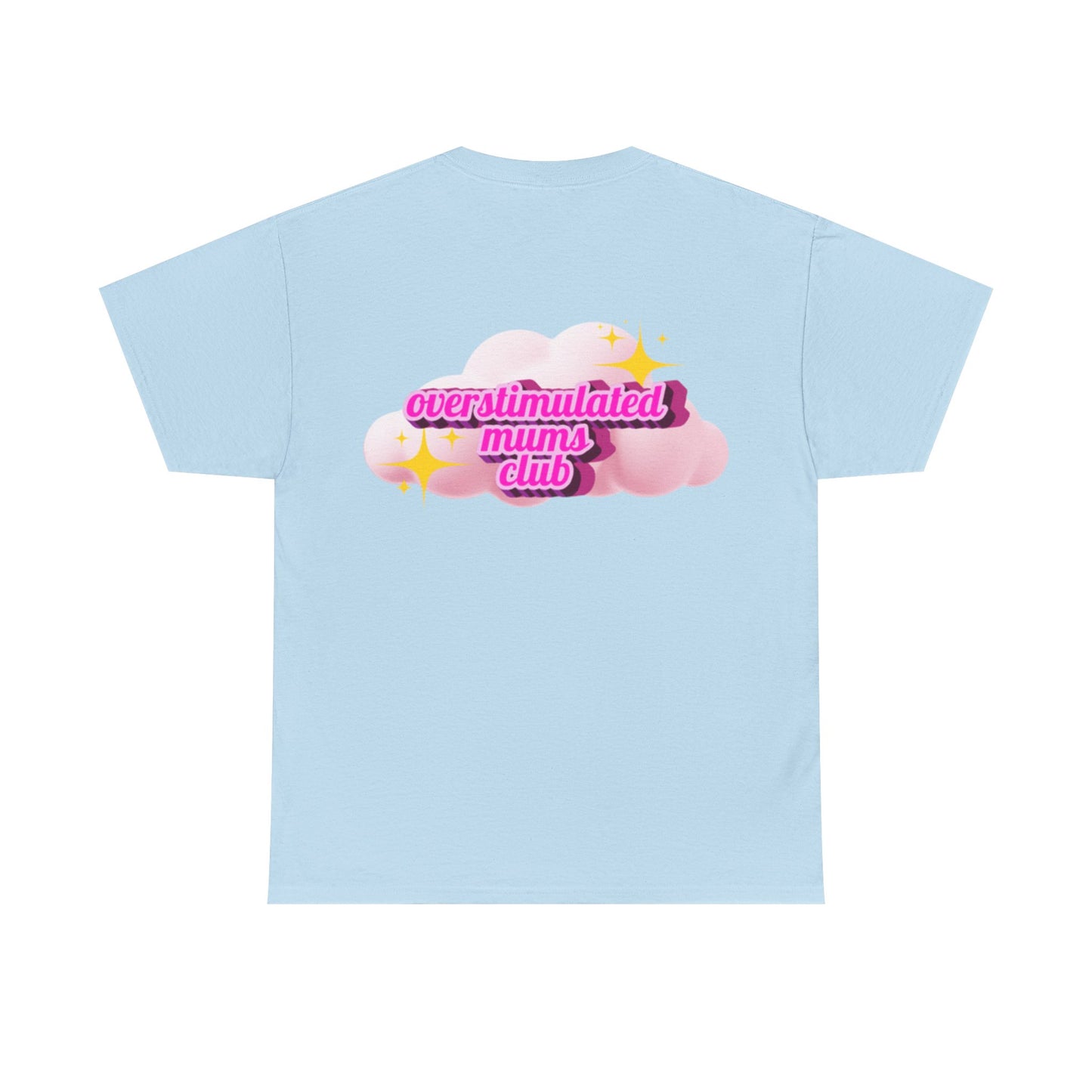 Overstimulated Mums Club Unisex Heavy Cotton Tee - Comfortable and Fun Apparel for Moms