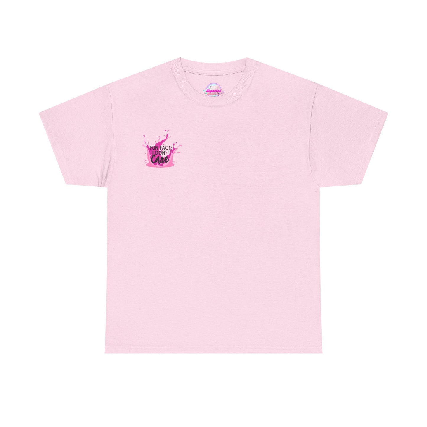 Fun Fact Tee - "I Don't Care" - Casual Cotton Shirt for Everyday Wear
