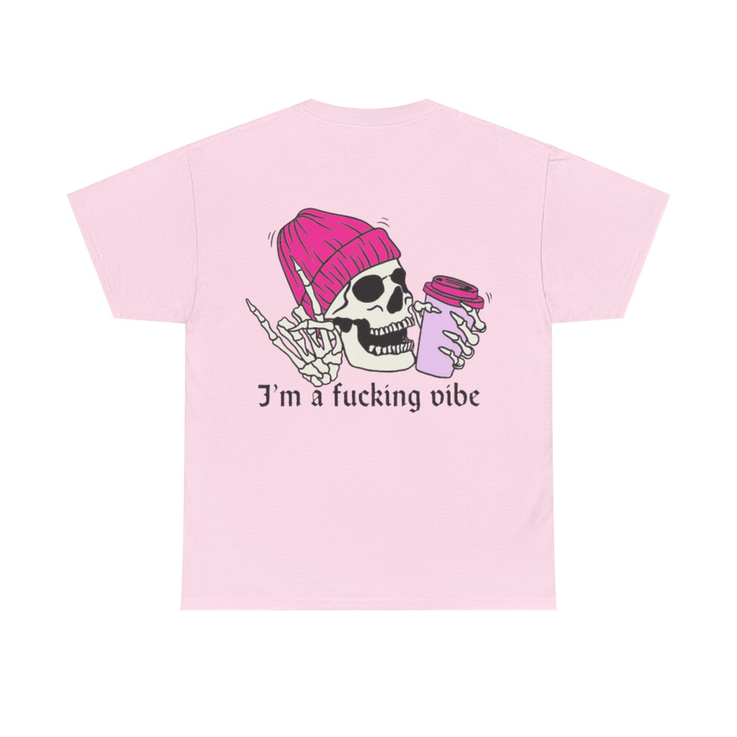 Skull Vibe Unisex Heavy Cotton Tee | Edgy Graphic Shirt for Trendsetters