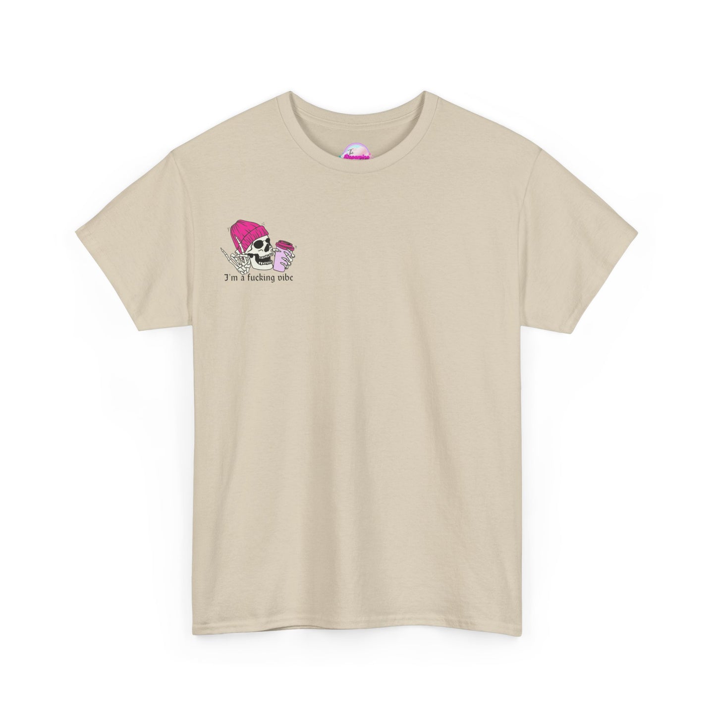 Skull Vibe Unisex Heavy Cotton Tee | Edgy Graphic Shirt for Trendsetters