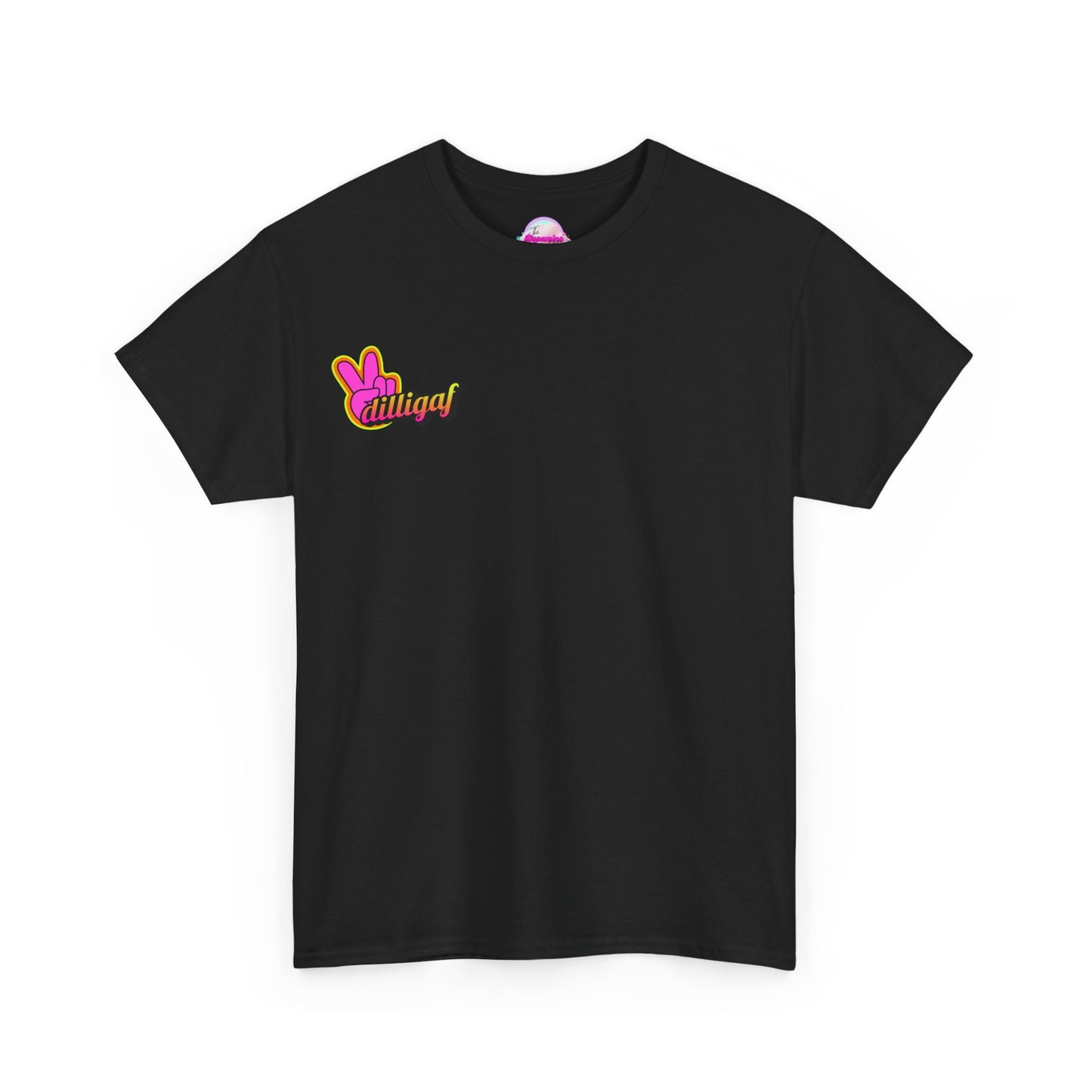 Dilligaf Unisex Heavy Cotton Tee - Chill Vibe T-Shirt for Casual Wear