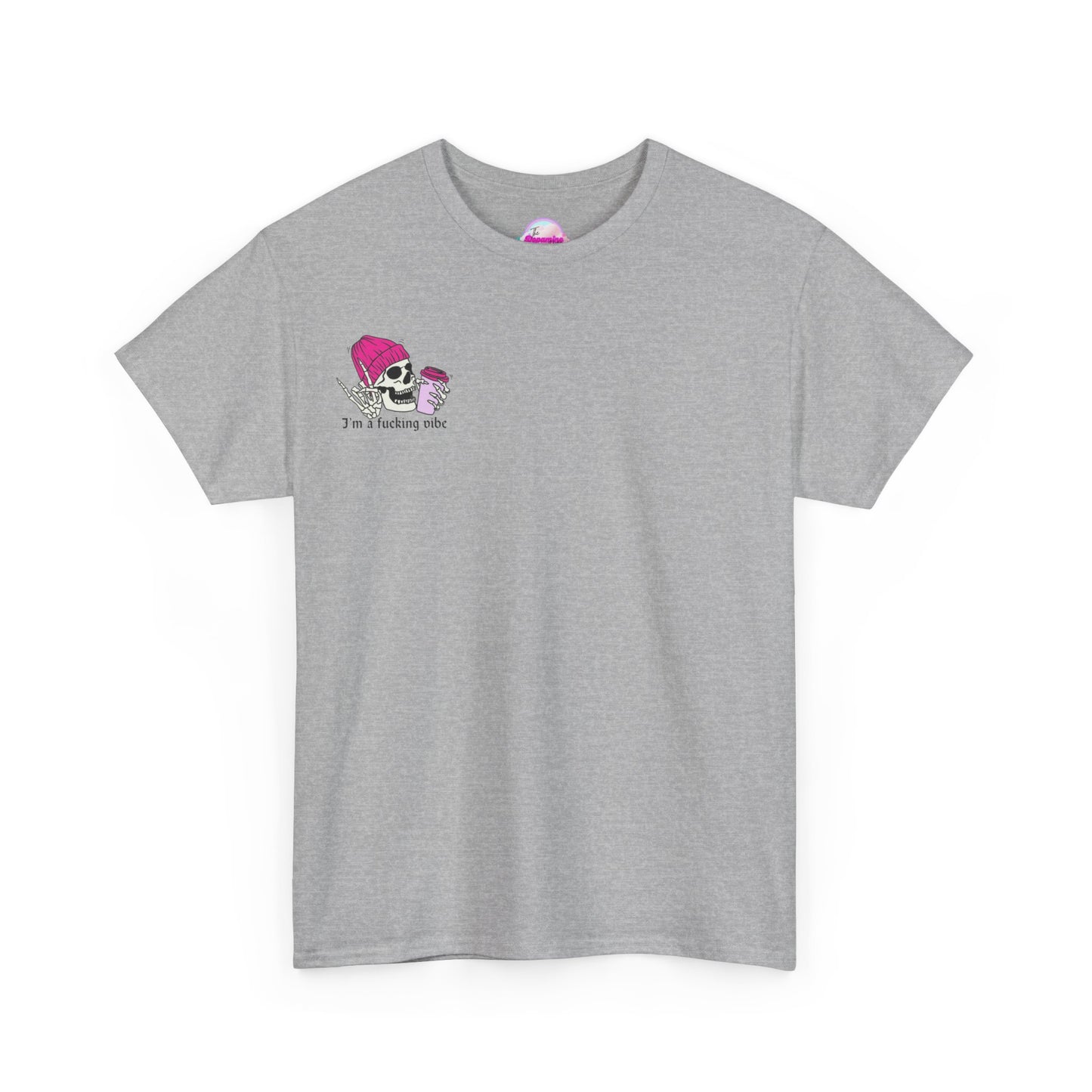 Skull Vibe Unisex Heavy Cotton Tee | Edgy Graphic Shirt for Trendsetters