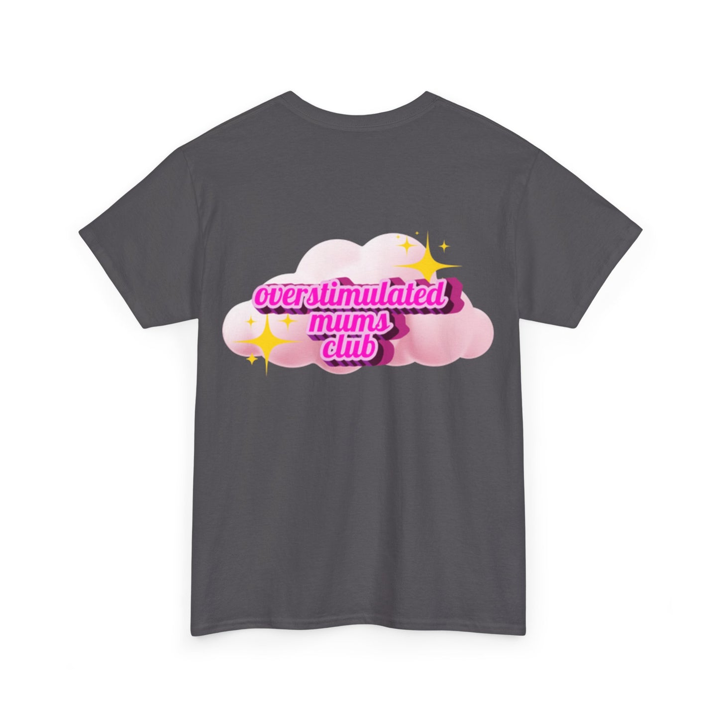 Overstimulated Mums Club Unisex Heavy Cotton Tee - Comfortable and Fun Apparel for Moms