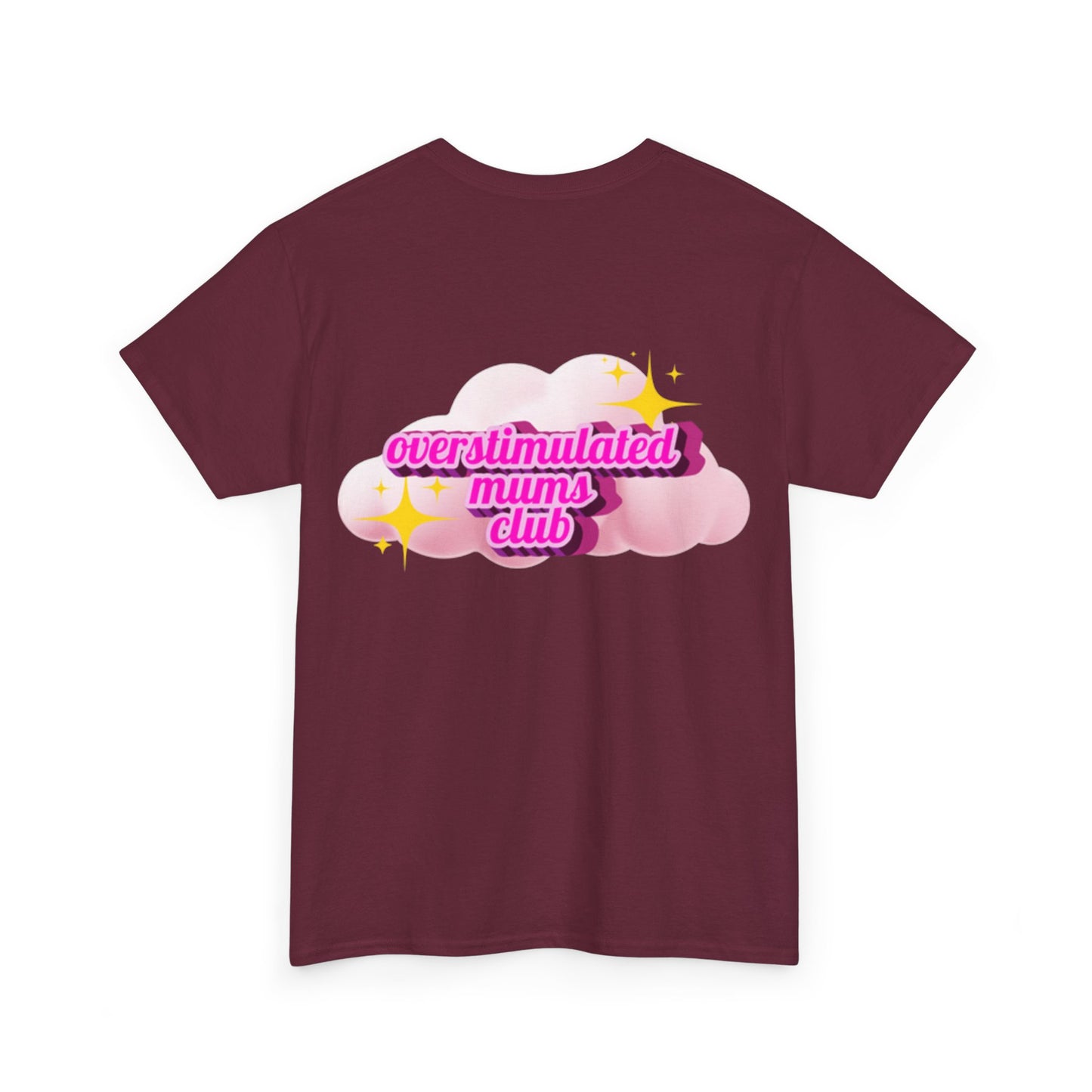 Overstimulated Mums Club Unisex Heavy Cotton Tee - Comfortable and Fun Apparel for Moms