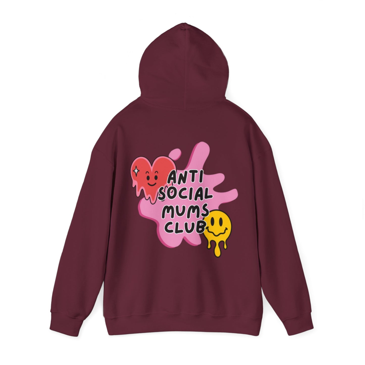Anti Social Mums Club Hoodie - Cozy Unisex Sweatshirt with Fun Graphic Design