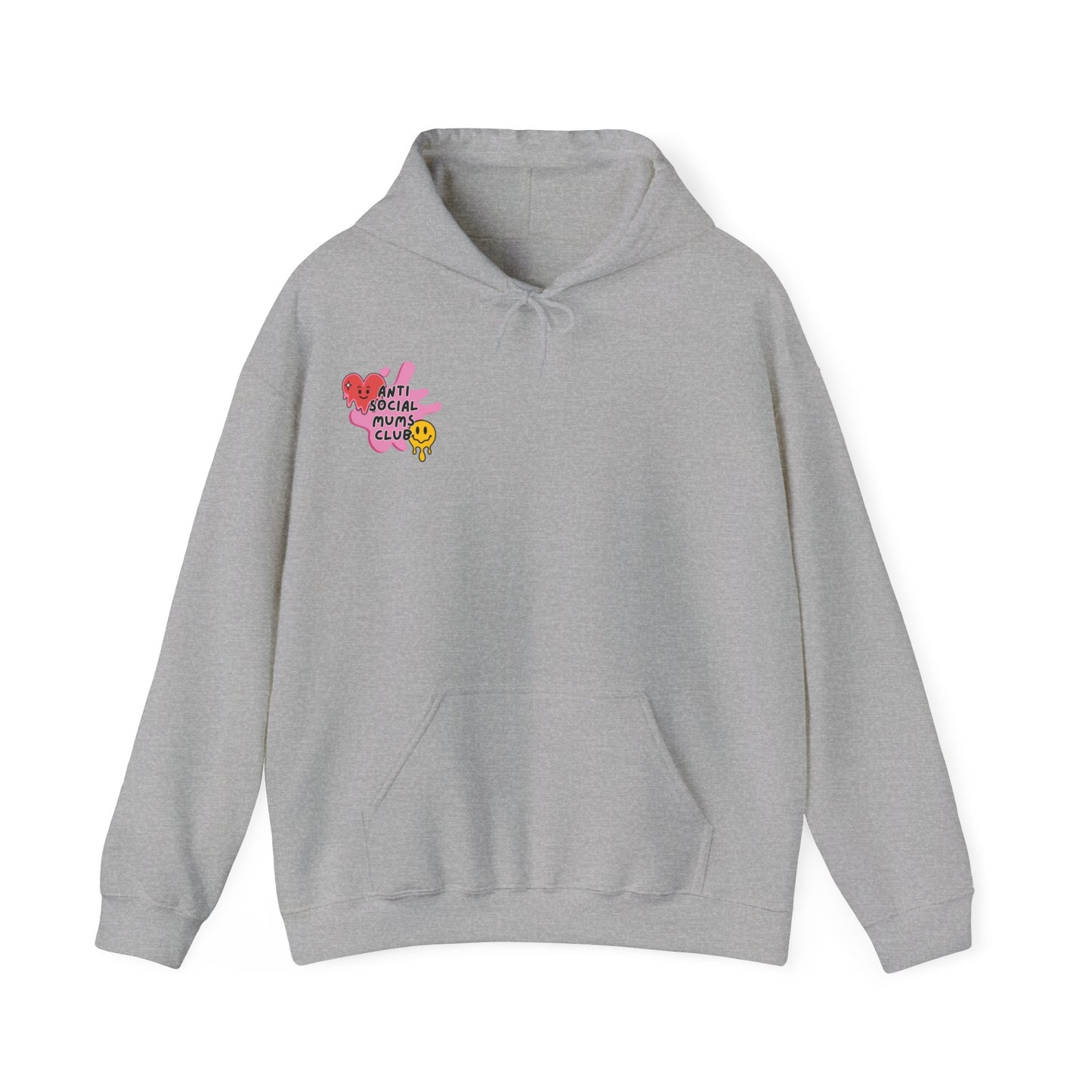 Anti Social Mums Club Hoodie - Cozy Unisex Sweatshirt with Fun Graphic Design