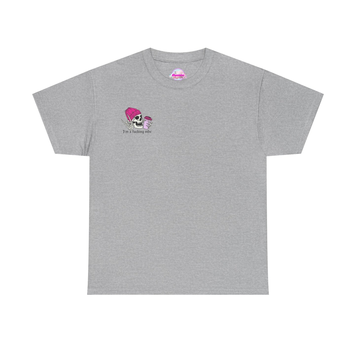 Skull Vibe Unisex Heavy Cotton Tee | Edgy Graphic Shirt for Trendsetters