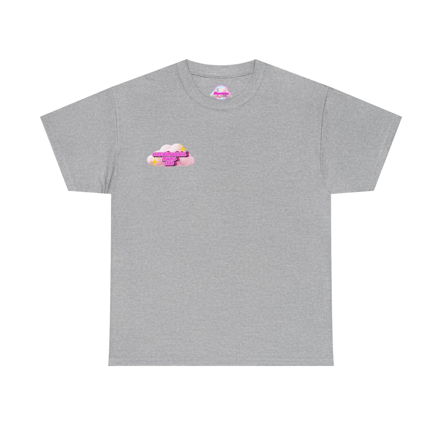 Overstimulated Mums Club Unisex Heavy Cotton Tee - Comfortable and Fun Apparel for Moms