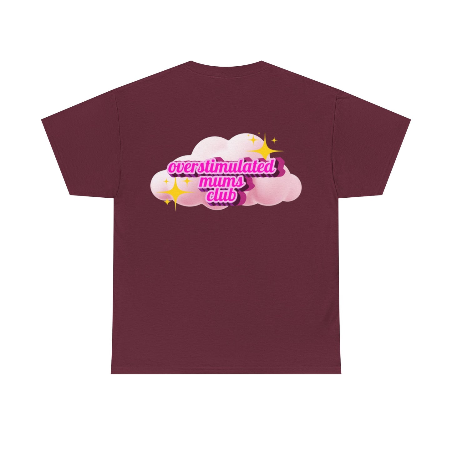 Overstimulated Mums Club Unisex Heavy Cotton Tee - Comfortable and Fun Apparel for Moms