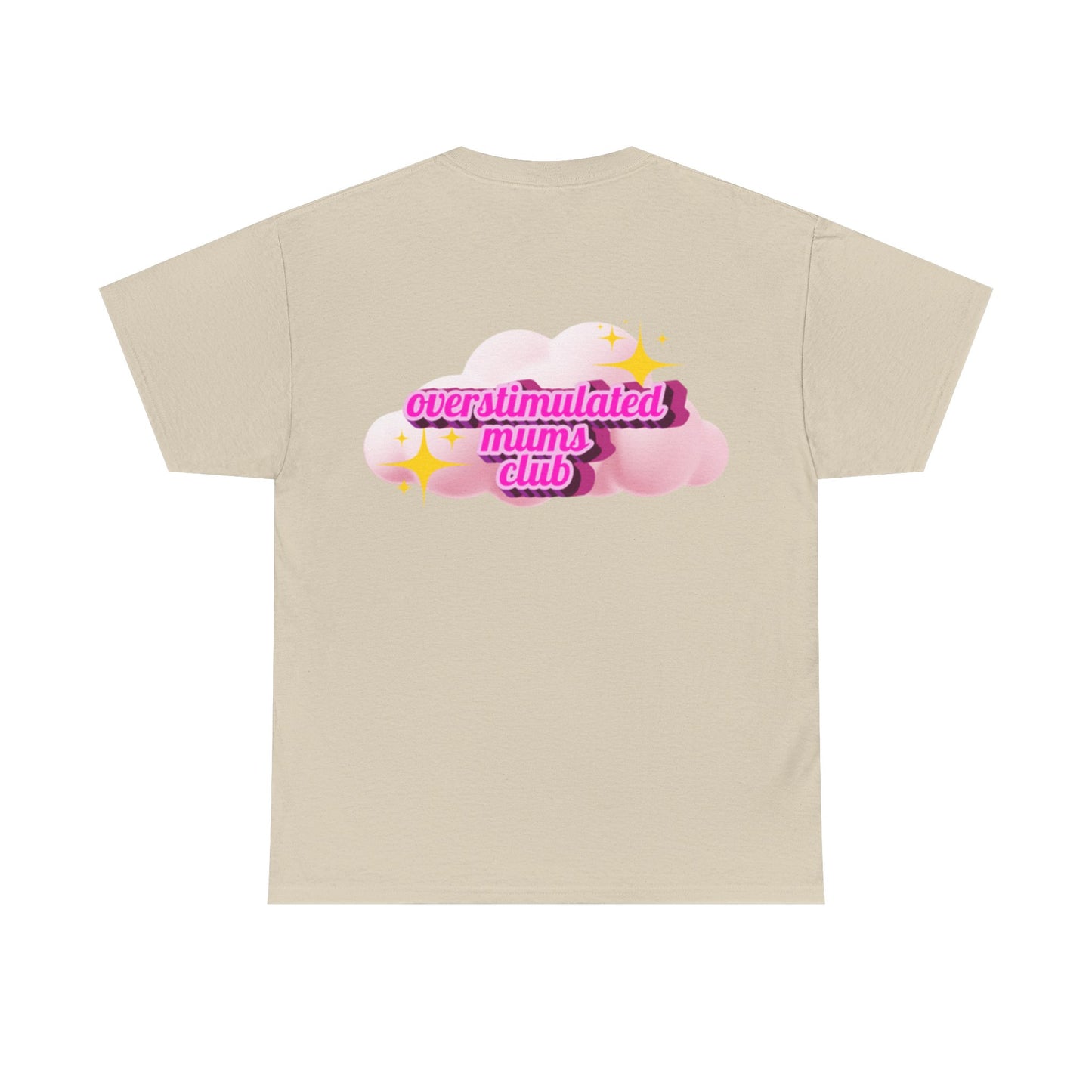 Overstimulated Mums Club Unisex Heavy Cotton Tee - Comfortable and Fun Apparel for Moms