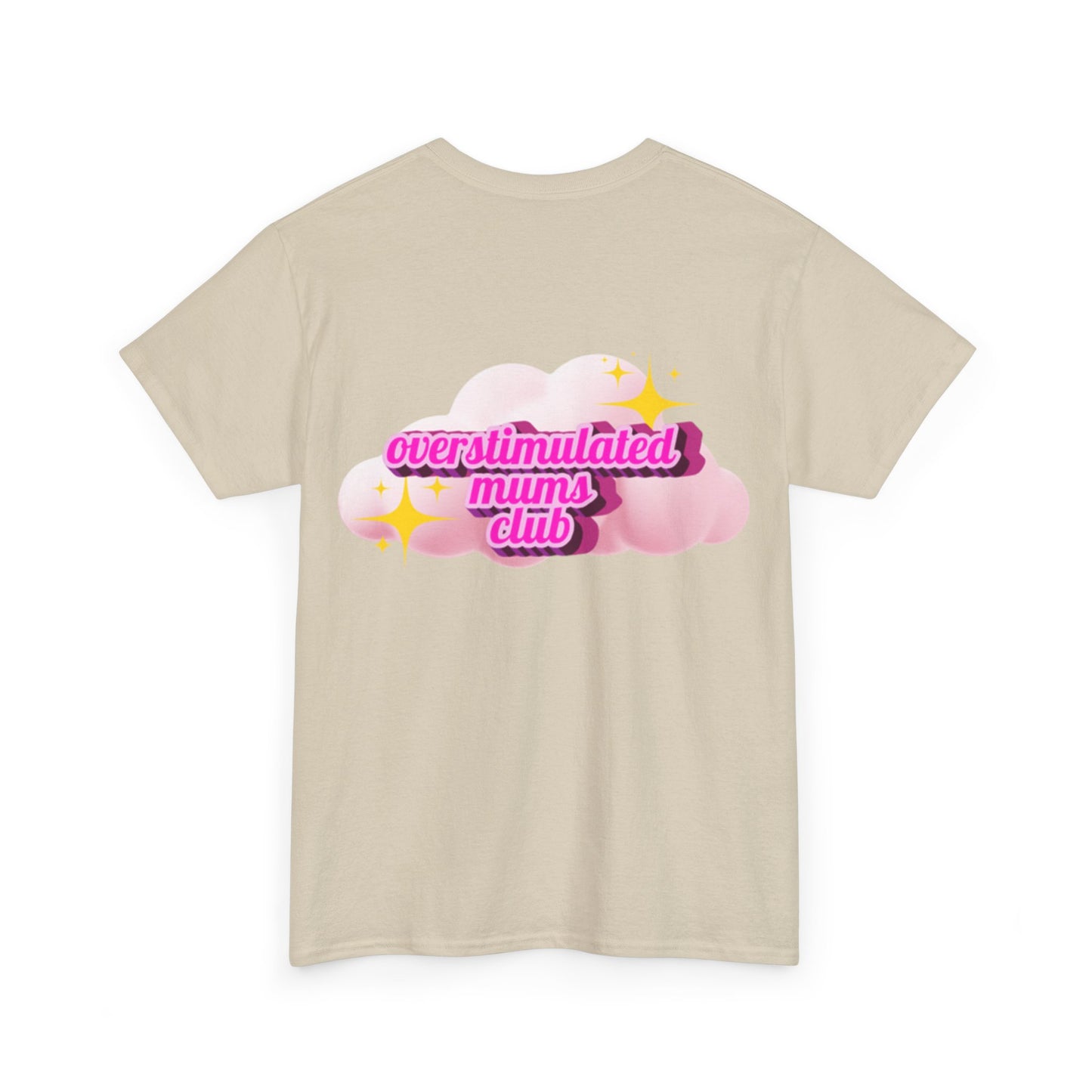 Overstimulated Mums Club Unisex Heavy Cotton Tee - Comfortable and Fun Apparel for Moms