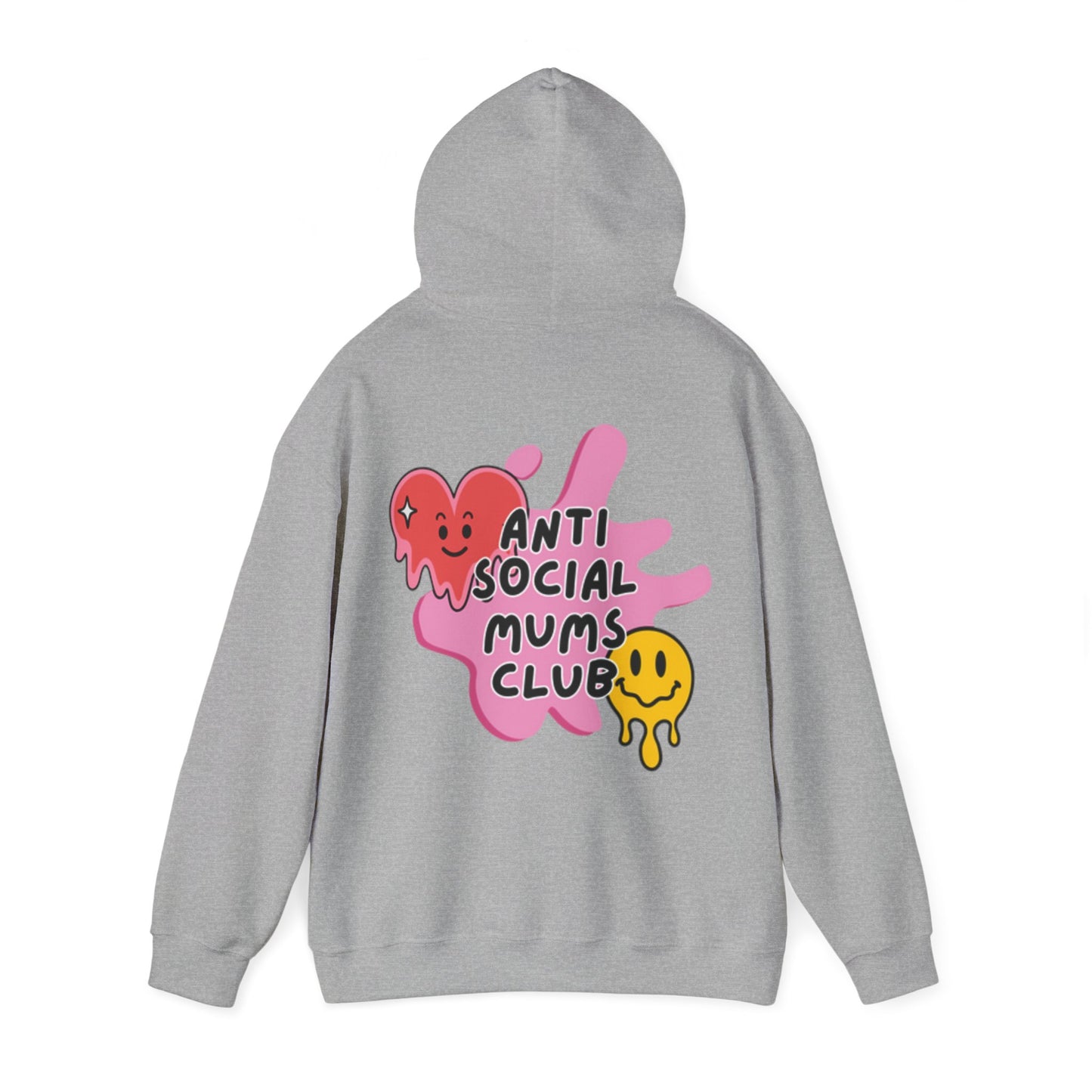 Anti Social Mums Club Hoodie - Cozy Unisex Sweatshirt with Fun Graphic Design