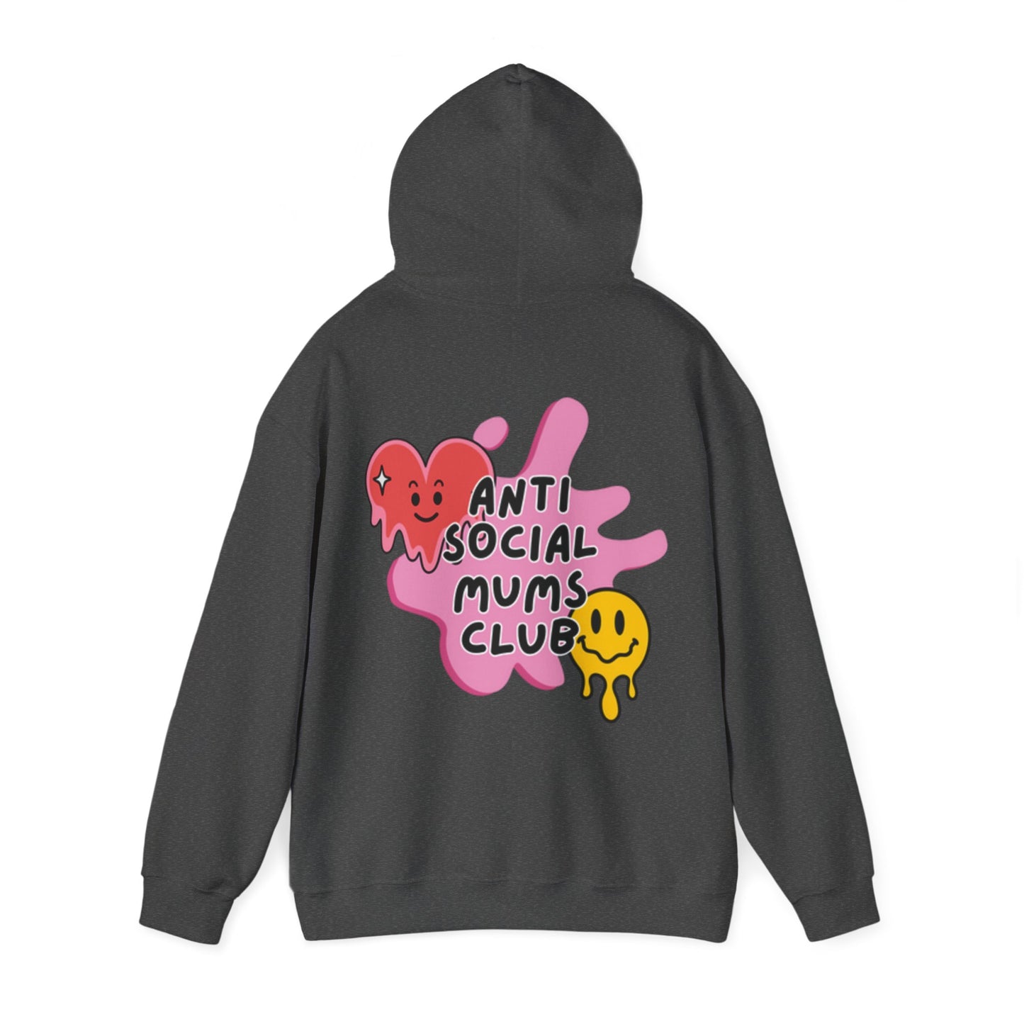 Anti Social Mums Club Hoodie - Cozy Unisex Sweatshirt with Fun Graphic Design