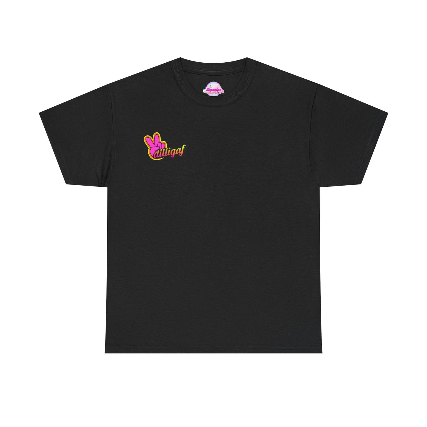 Dilligaf Unisex Heavy Cotton Tee - Chill Vibe T-Shirt for Casual Wear