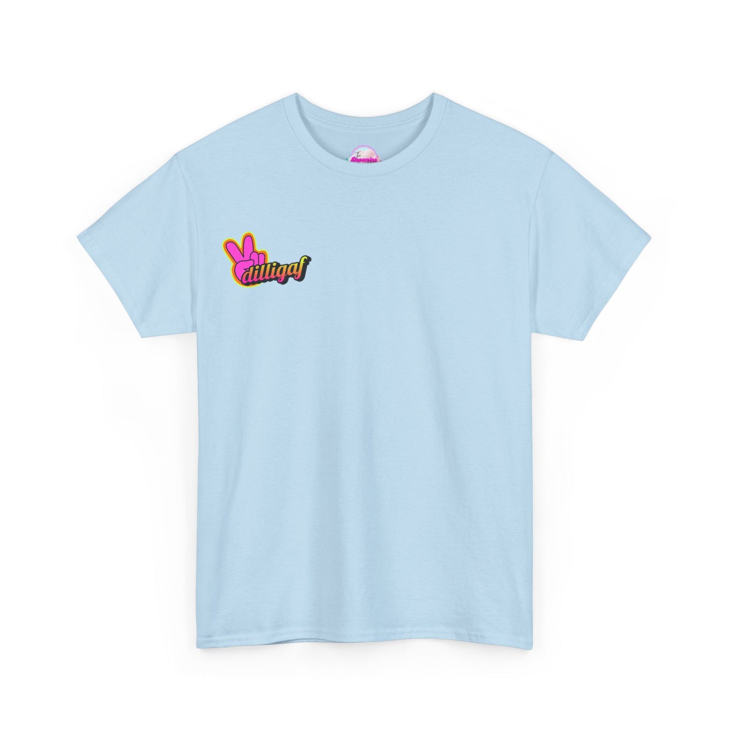 Dilligaf Unisex Heavy Cotton Tee - Chill Vibe T-Shirt for Casual Wear