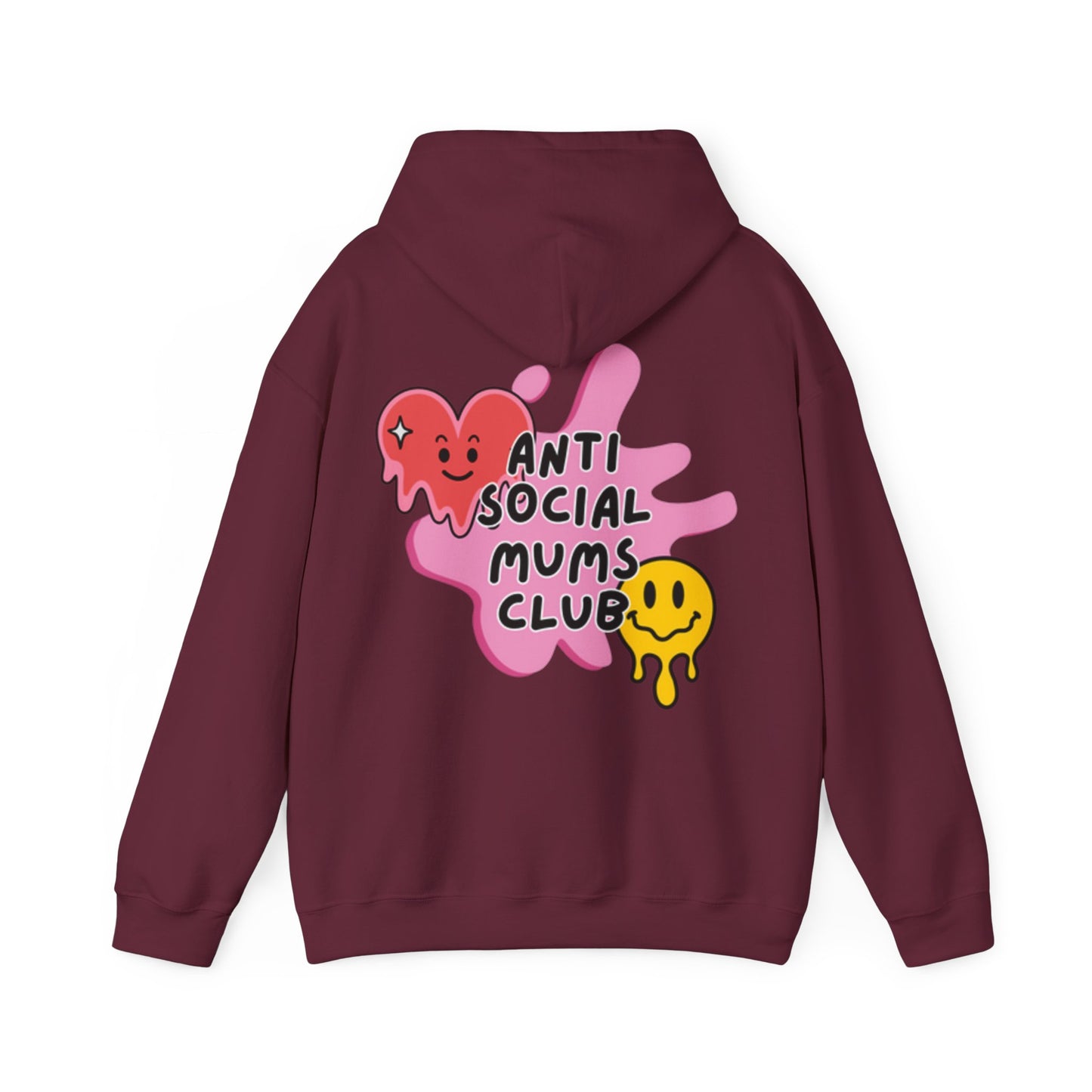 Anti Social Mums Club Hoodie - Cozy Unisex Sweatshirt with Fun Graphic Design