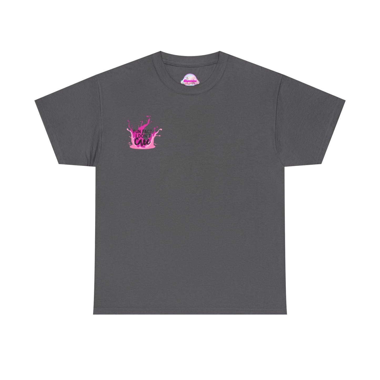 Fun Fact Tee - "I Don't Care" - Casual Cotton Shirt for Everyday Wear