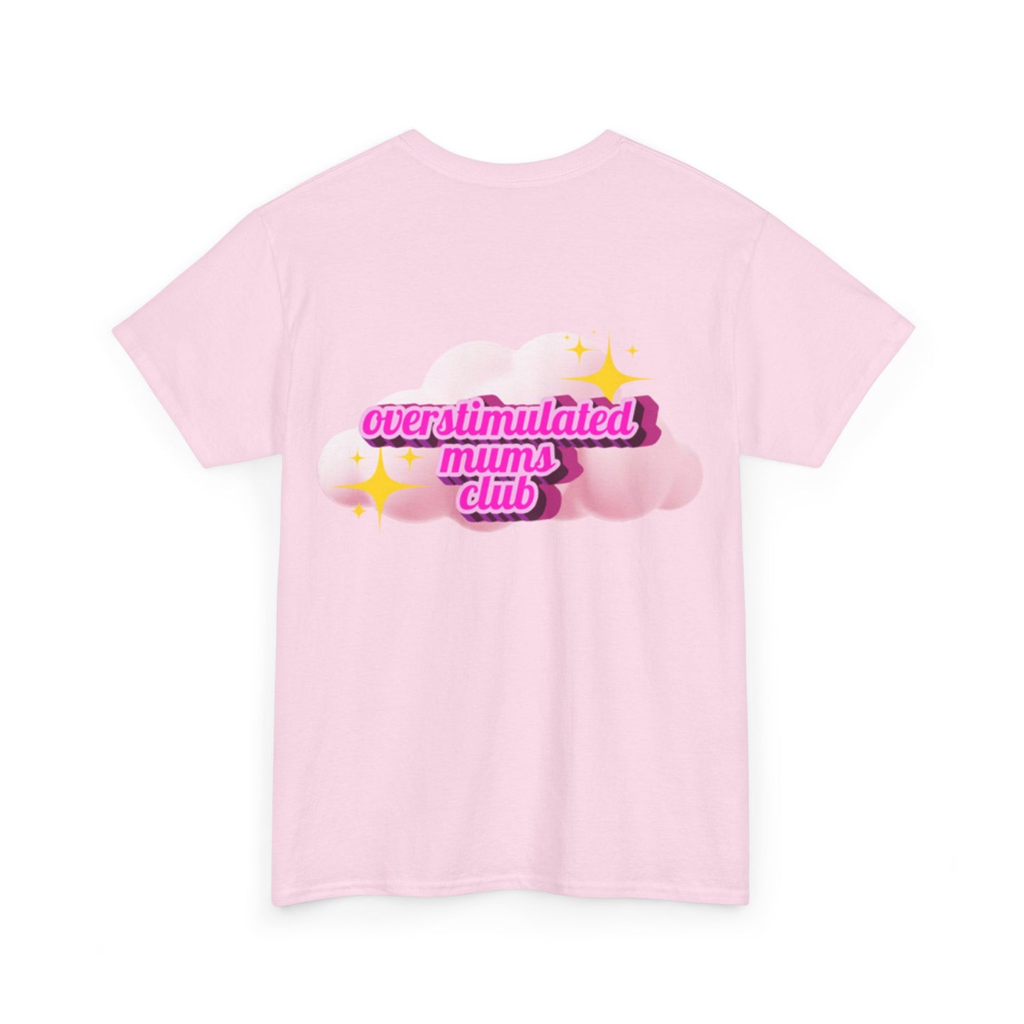 Overstimulated Mums Club Unisex Heavy Cotton Tee - Comfortable and Fun Apparel for Moms