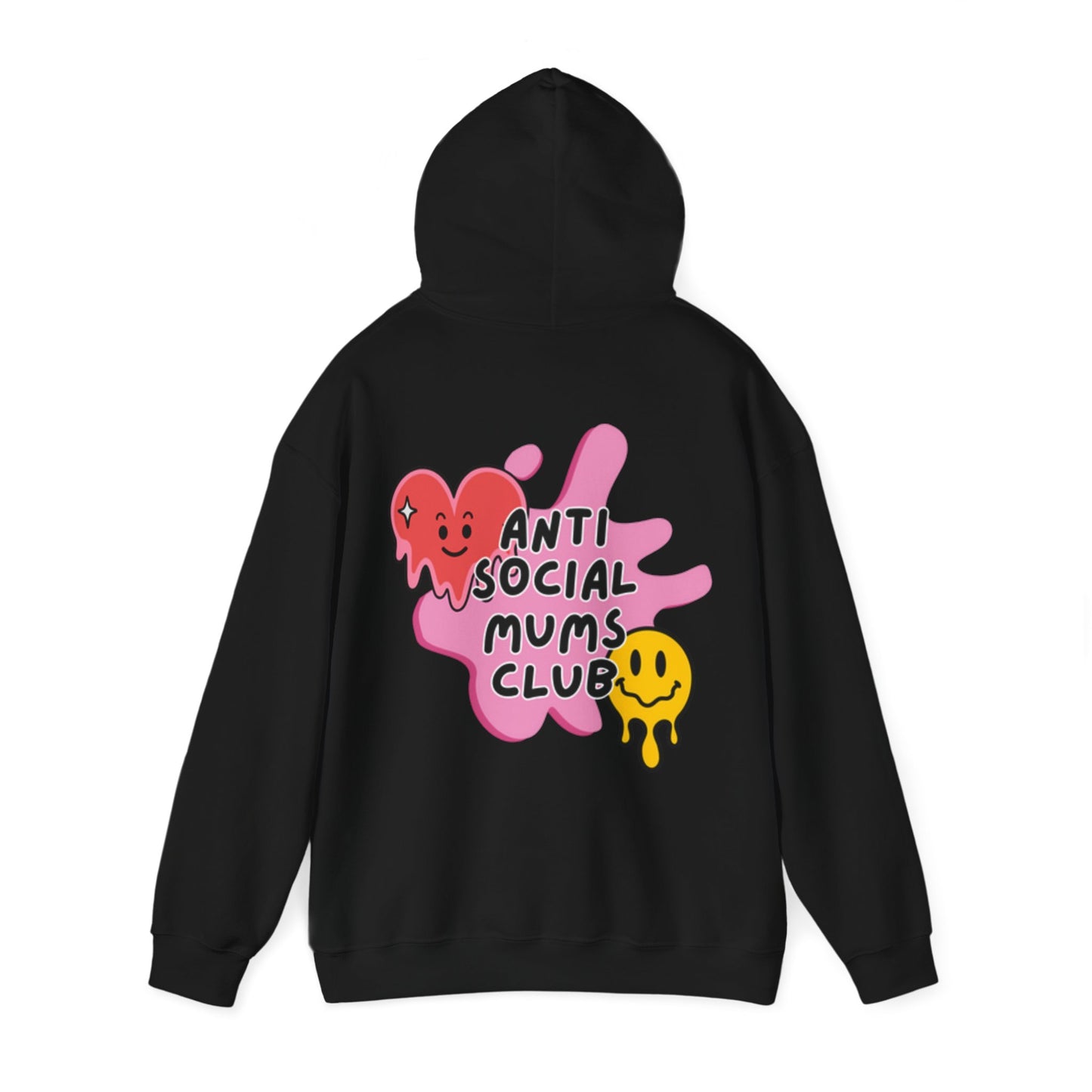 Anti Social Mums Club Hoodie - Cozy Unisex Sweatshirt with Fun Graphic Design