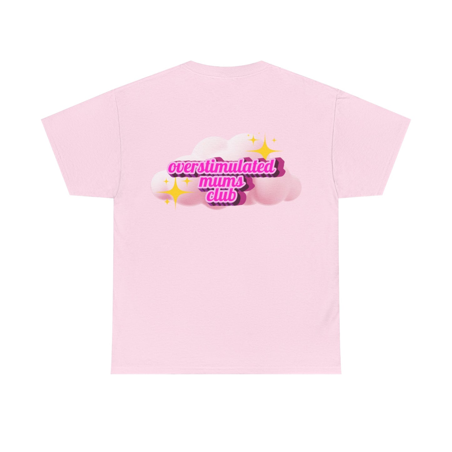 Overstimulated Mums Club Unisex Heavy Cotton Tee - Comfortable and Fun Apparel for Moms