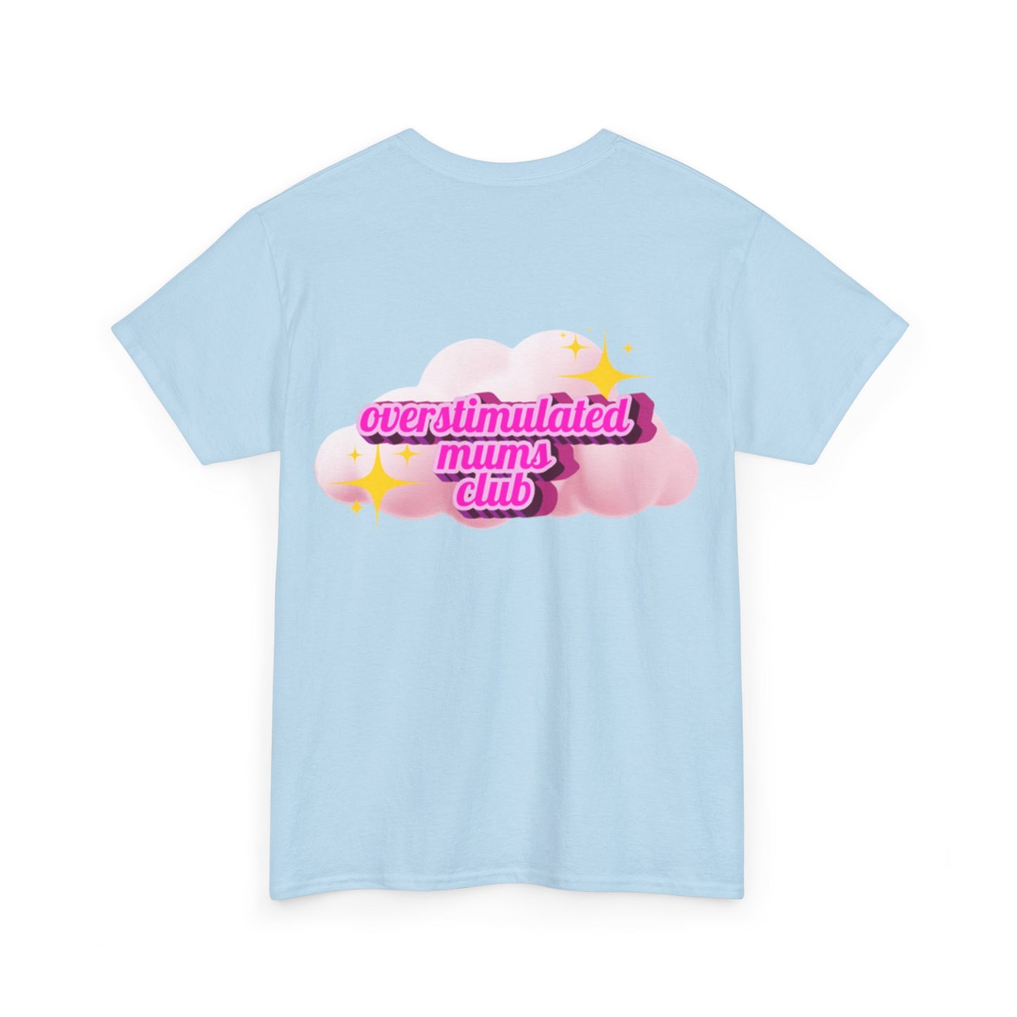 Overstimulated Mums Club Unisex Heavy Cotton Tee - Comfortable and Fun Apparel for Moms