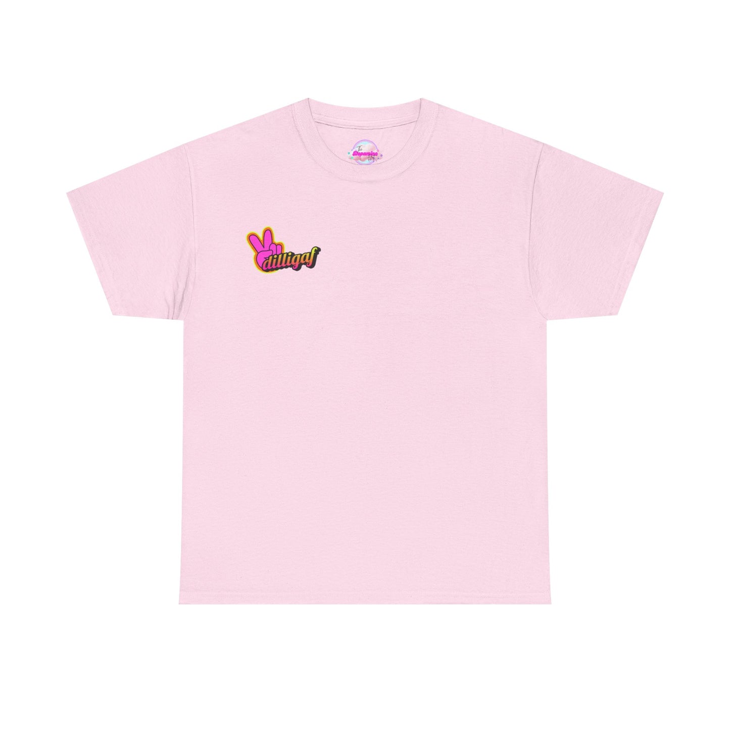 Dilligaf Unisex Heavy Cotton Tee - Chill Vibe T-Shirt for Casual Wear