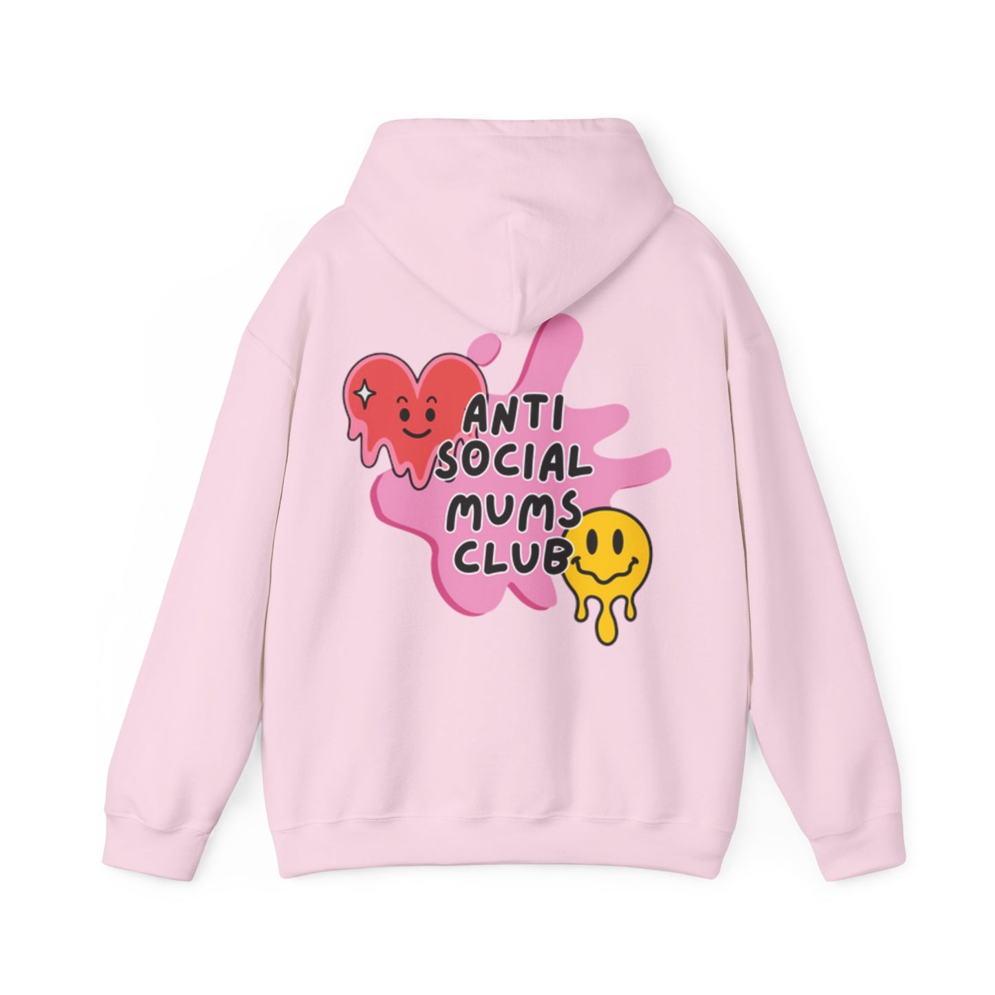 Anti Social Mums Club Hoodie - Cozy Unisex Sweatshirt with Fun Graphic Design
