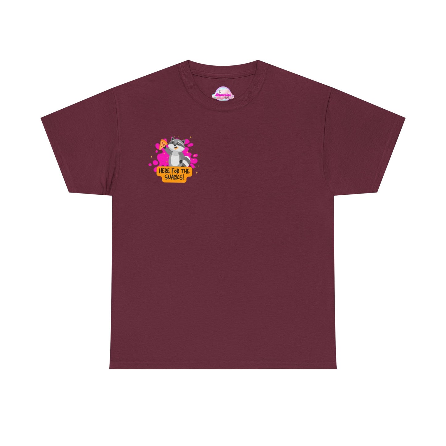 Here for the Snacks Tee - Unisex Heavy Cotton T-Shirt