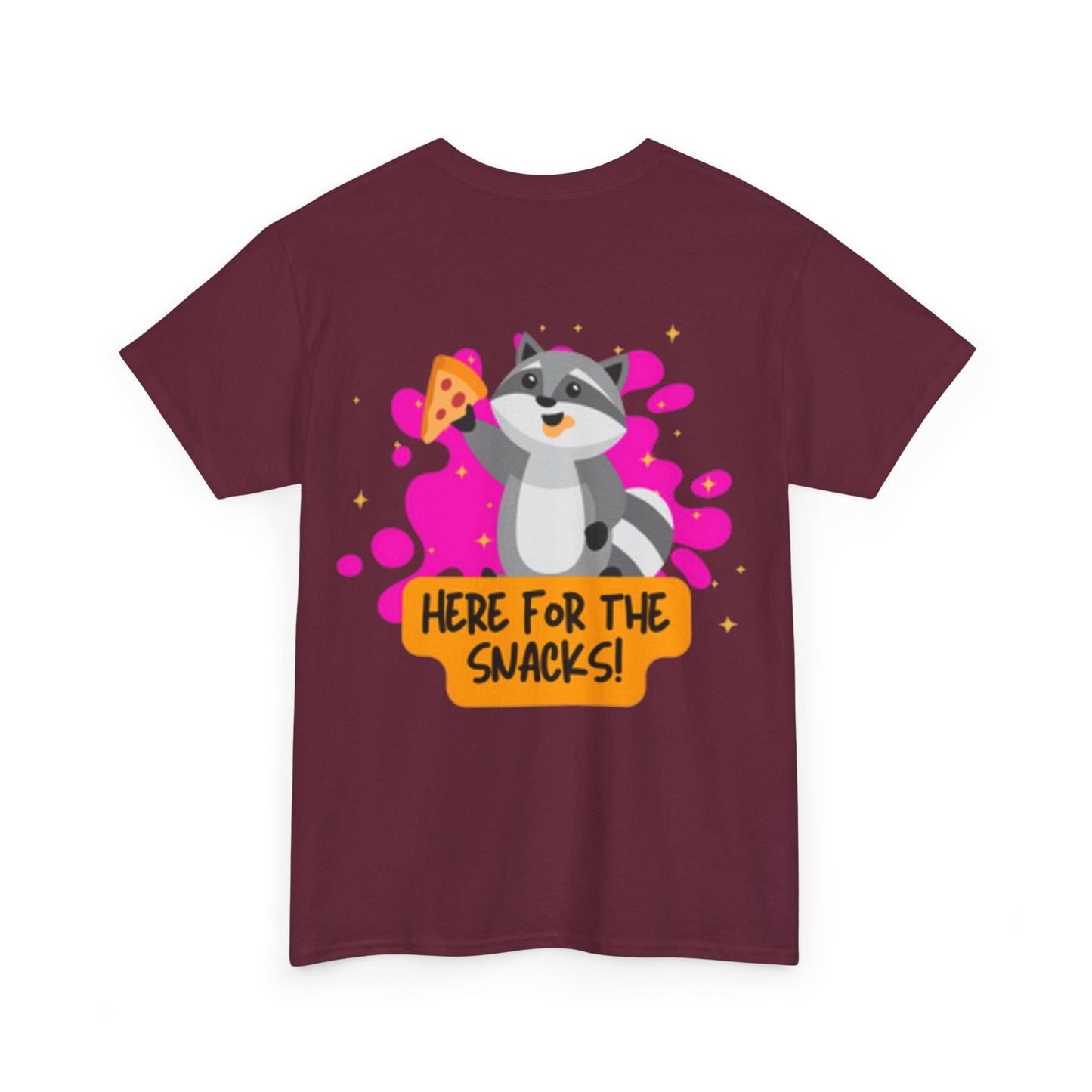 Here for the Snacks Tee - Unisex Heavy Cotton T-Shirt