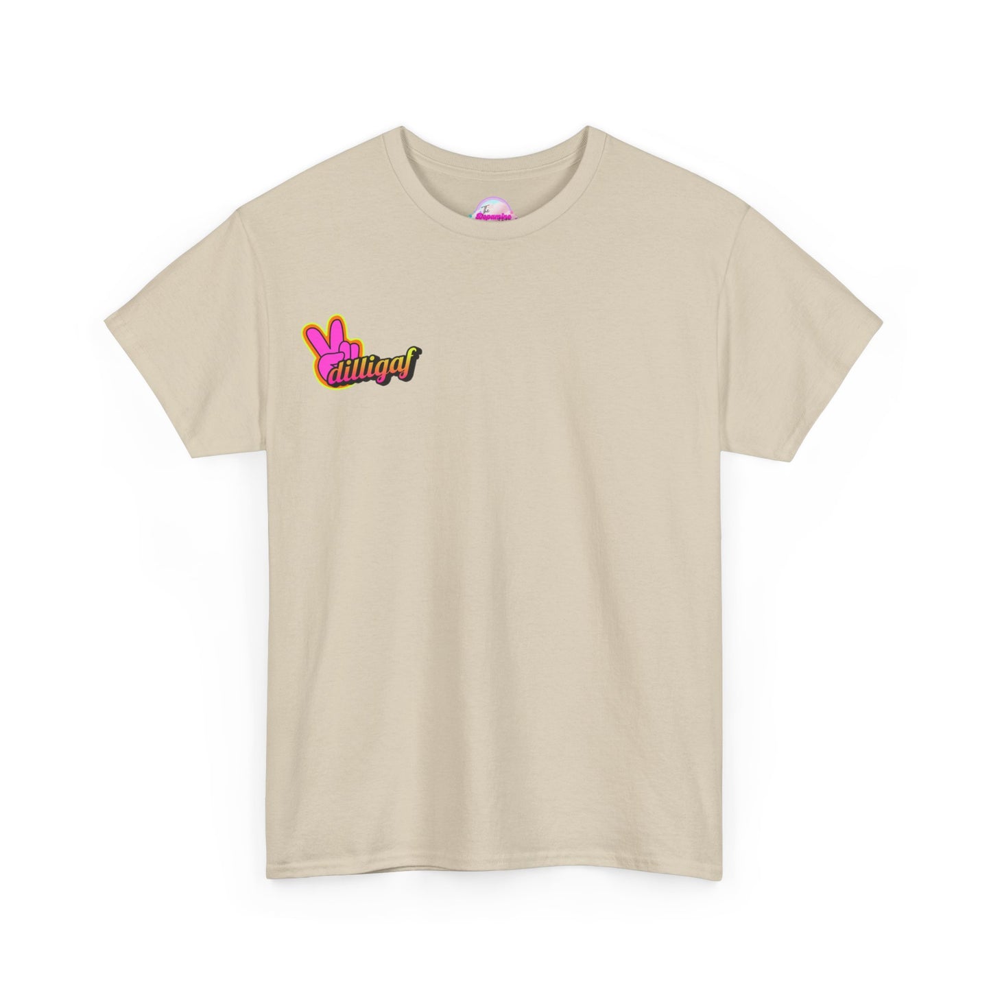 Dilligaf Unisex Heavy Cotton Tee - Chill Vibe T-Shirt for Casual Wear