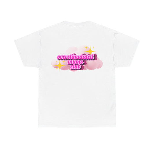 Overstimulated Mums Club Unisex Heavy Cotton Tee - Comfortable and Fun Apparel for Moms
