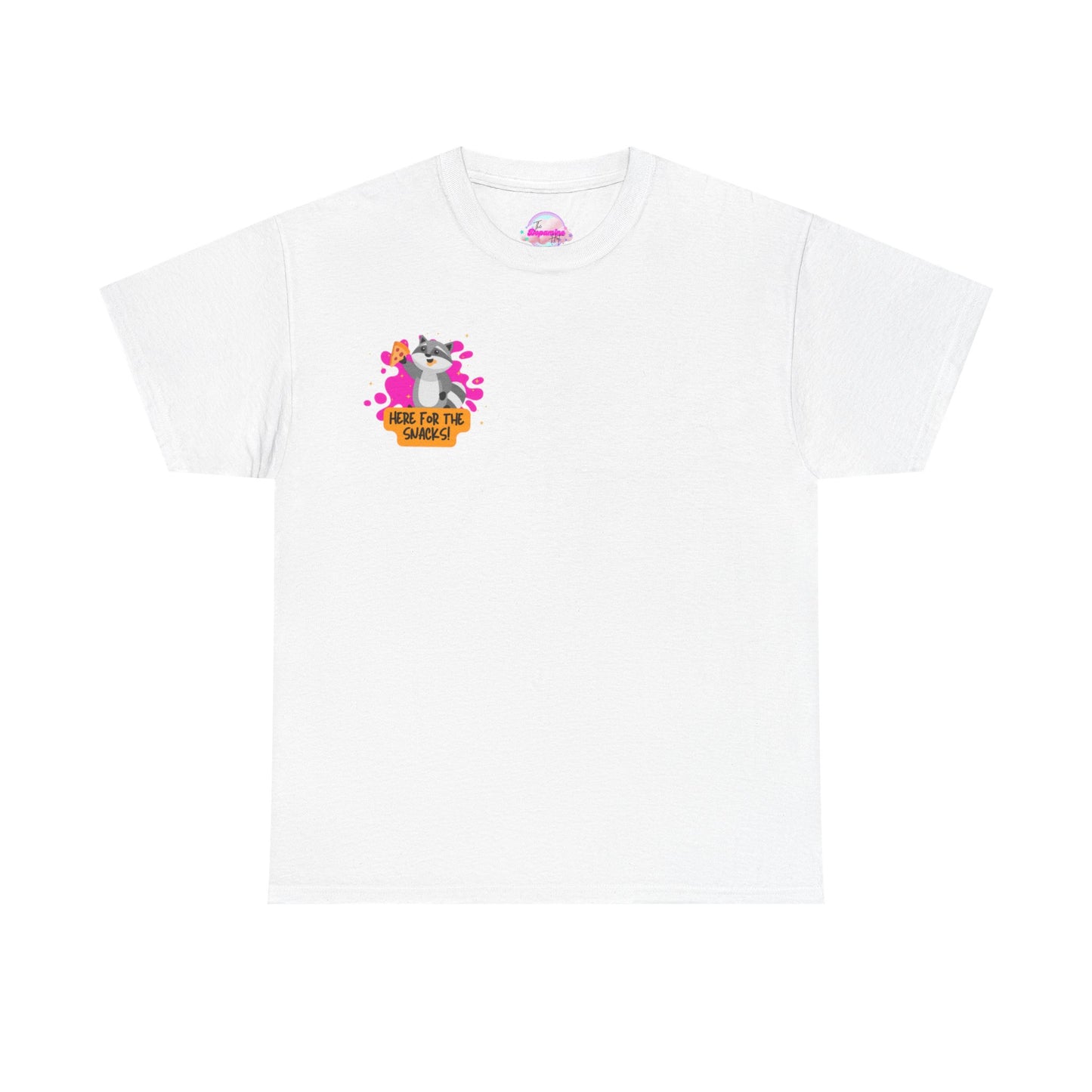 Here for the Snacks Tee - Unisex Heavy Cotton T-Shirt