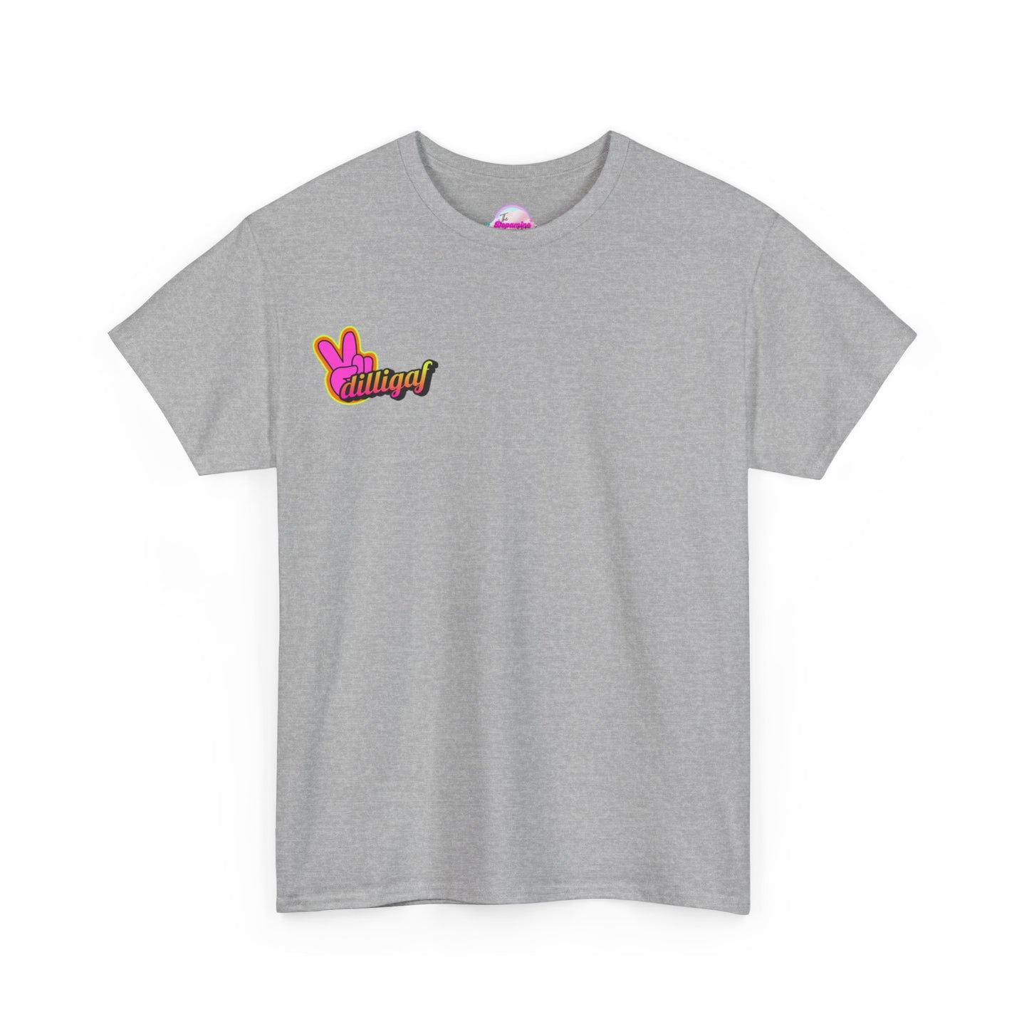 Dilligaf Unisex Heavy Cotton Tee - Chill Vibe T-Shirt for Casual Wear