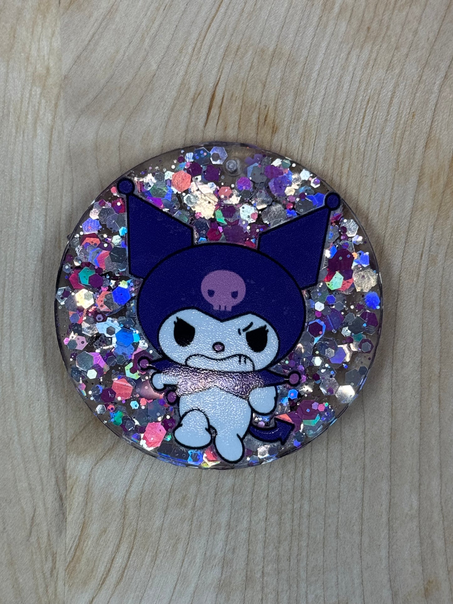 Junked Round keyring - Purple