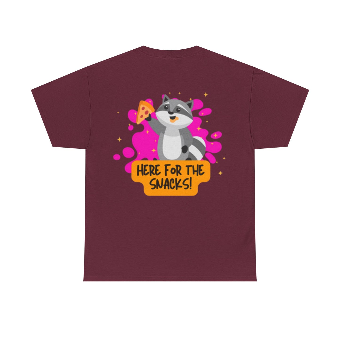 Here for the Snacks Tee - Unisex Heavy Cotton T-Shirt