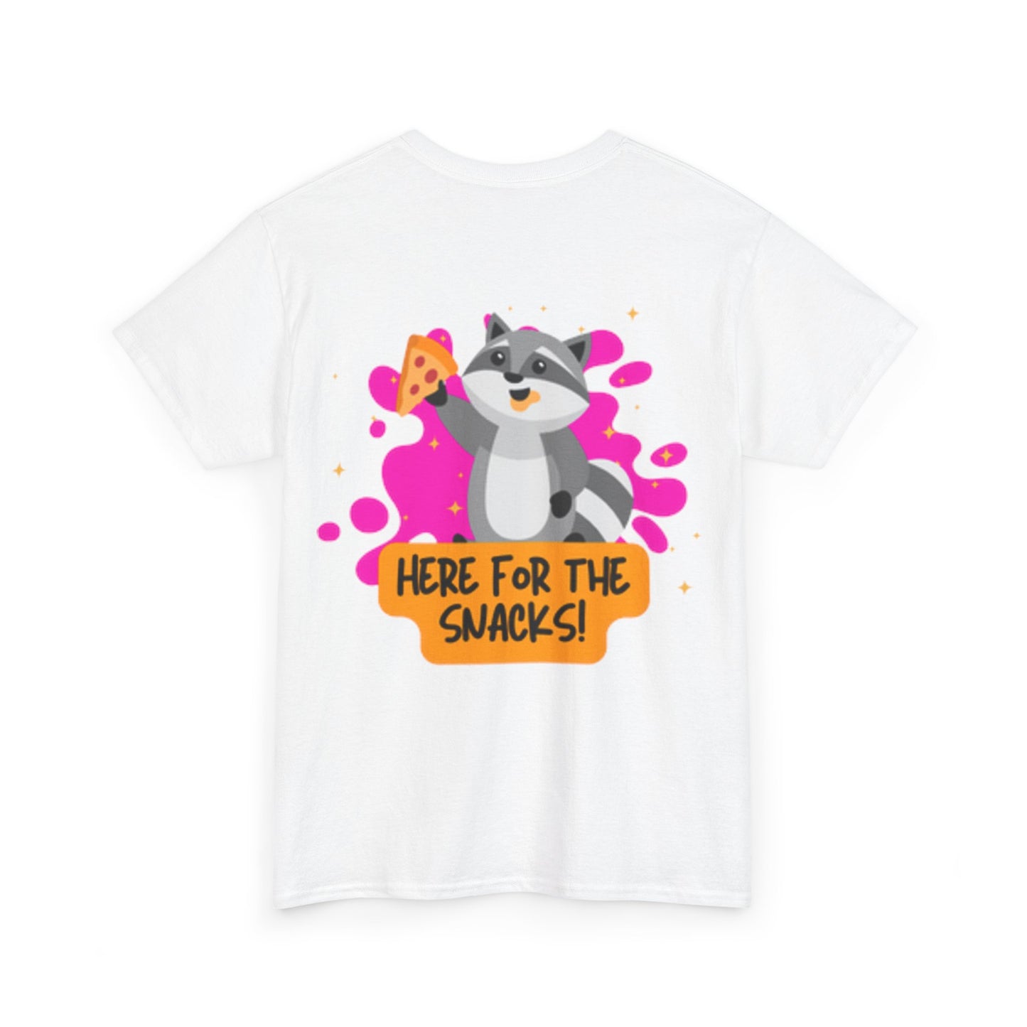 Here for the Snacks Tee - Unisex Heavy Cotton T-Shirt