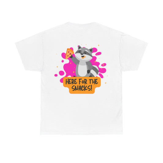 Here for the Snacks Tee - Unisex Heavy Cotton T-Shirt