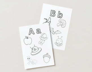 Alphabet colouring printable colouring sheets for children