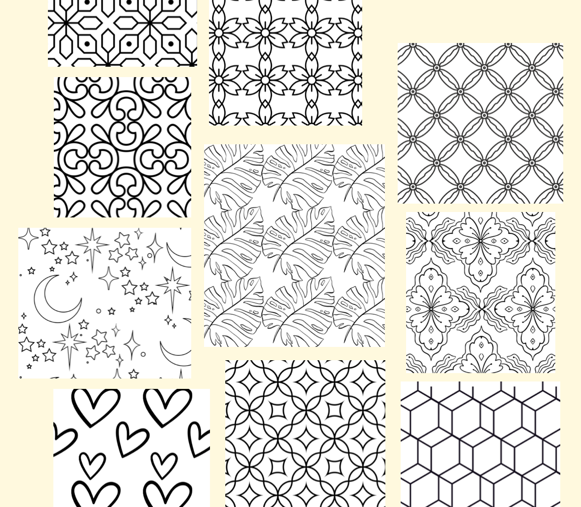 Pattern Colouring set 1