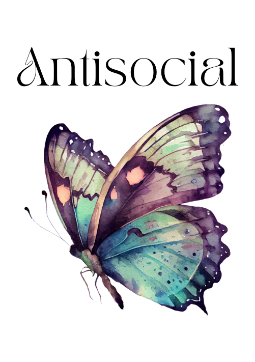 Antisocial Butterfly Print