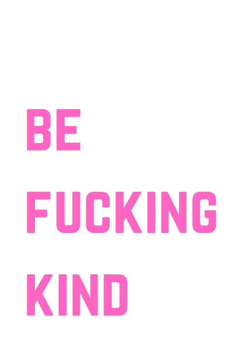 Be kind home decor print